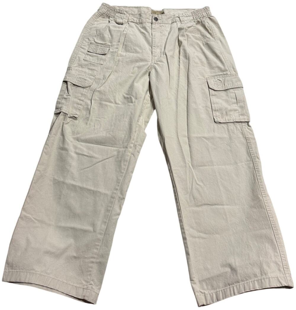 Scandia Woods Cargo Pants Khakis Gorpcore Hiking Men's Size 40 M (28L) Beige
